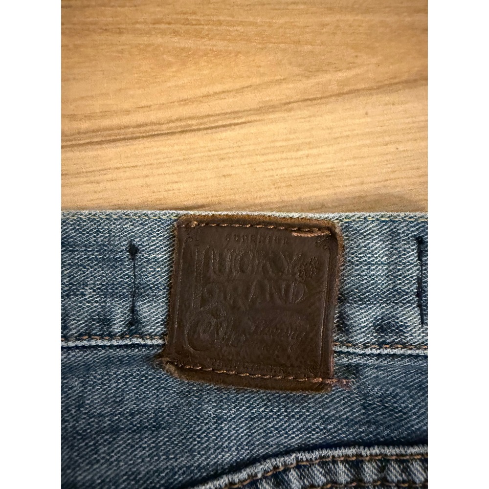 Lucky Brand Mens Made In‎ America Straight Leg Blue Jeans Size 33 Regular Inseam - Picture 8 of 8